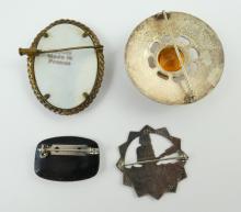 4 BROOCHES & PINS