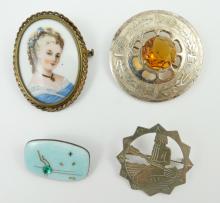 4 BROOCHES & PINS