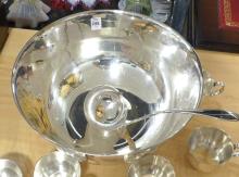 SILVER PLATE PUNCH SET