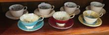 TWELVE AYNSLEY CUPS AND SAUCERS
