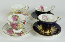 12 ENGLISH CUPS & SAUCERS