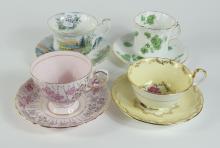 12 ENGLISH CUPS & SAUCERS