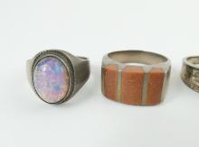 5 STERLING RINGS