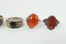 5 STERLING RINGS