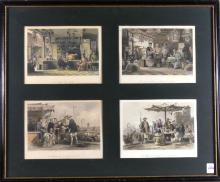 SET OF FOUR EARLY ENGRAVINGS