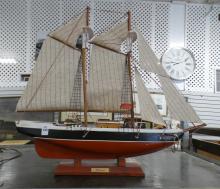 "BLUENOSE" WOODEN SHIP MODEL