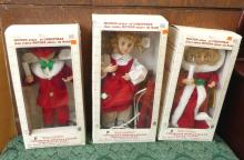 SIX ANIMATED CHRISTMAS FIGURES