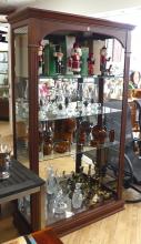 LARGE CHERRY DISPLAY CABINET