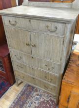 OAK DRESSER WITH SWING MIRROR