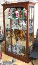 LARGE CHERRY DISPLAY CABINET