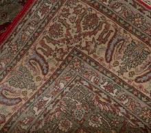 PERSIAN SILK AND WOOL RUG