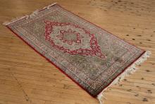 PERSIAN SILK AND WOOL RUG