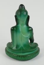 MALACHITE GLASS FIGURE