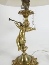 PAIR BRASS TABLE LAMPS