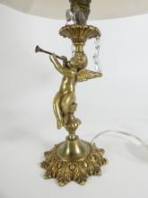 PAIR BRASS TABLE LAMPS