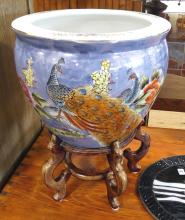 CHINESE PORCELAIN FISH BOWL