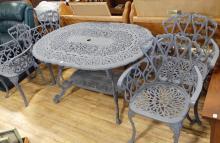 CAST ALUMINUM PATIO SET
