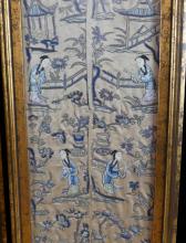 PAIR ASIAN EMBROIDERIES