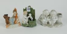 3 ANTIQUE MATCH HOLDERS