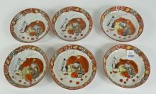 SET ANTIQUE JAPANESE BOWLS