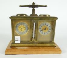 ANTIQUE CARRIAGE CLOCK COMBINATION