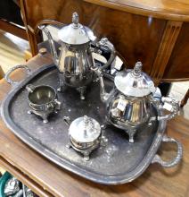 SILVERPLATE TEA AND COFFEE SERVICE