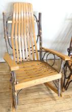 TWO RUSTIC ROCKING CHAIRS