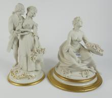 2 CAPODIMONTE FIGURINES