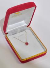 RUBY PENDANT AND CHAIN