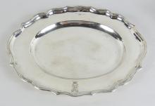 CONTINENTAL SILVER JUG & TRAY