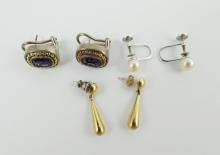 3 PAIRS EARRINGS