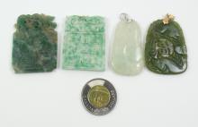 8 JADE PENDANTS