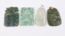 8 JADE PENDANTS