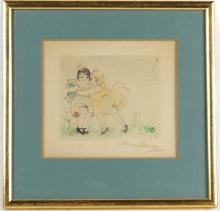 TWO SIGNED ETCHINGS