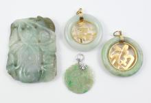 8 JADE PENDANTS