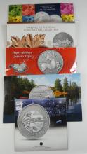 5 CANADIAN SILVER COINS - no tax