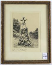 TWO SIGNED ETCHINGS