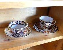 DERBY "IMARI 2451" CUPS AND SAUCERS