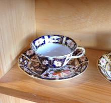 DERBY "IMARI 2451" CUPS AND SAUCERS