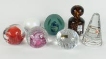 7 COLLECTOR PAPERWEIGHTS