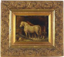 ANTIQUE OIL ON PANEL