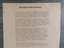 AUSTRALIAN BARK PAINTING