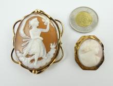 2 ANTIQUE CAMEOS