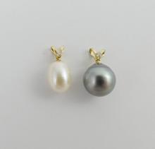 2 PEARL PENDANTS