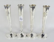 SET ANTIQUE SILVER VASES