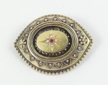 ANTIQUE MOURNING BROOCH