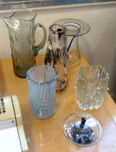 SIX PIECES OF MCM ART GLASS