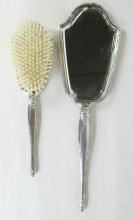 HAND MIRROR & BRUSH