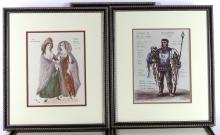 SET OF STRATFORD THEATRE COSTUME PRINTS