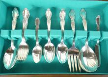 SILVERPLATED FLATWARE SERVICE